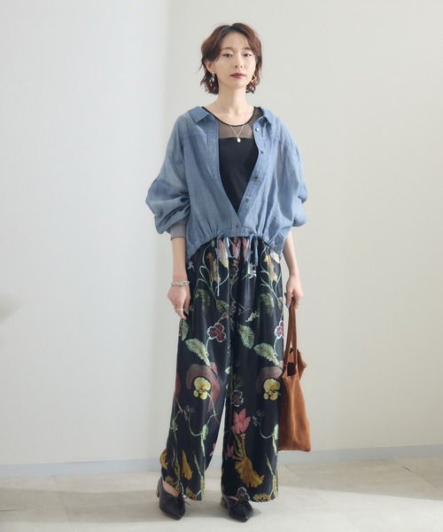 新品タグ付き　Paradise Picnic　33℃　ピグメントシアーブルゾン Paradise Picnic（パラダイスピクニック） ブラウス シャツ Dignite