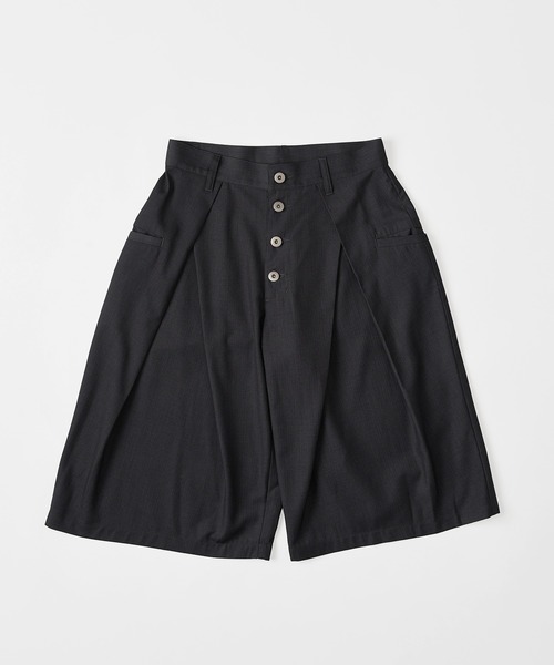 【新品未使用】WISH FOR EVER クロスタックバギーパンツ ネイビー WISH FOR EVER スラックス 「新色追加」ASSORT CROSS TUCK BAGGY