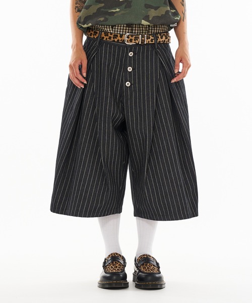 【なたでここ】アソートクロスタックバギーパンツ WISH FOR EVER スラックス 「新色追加」ASSORT CROSS TUCK BAGGY