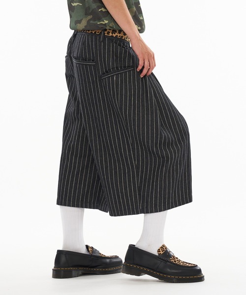 【新品未使用】WISH FOR EVER クロスタックバギーパンツ ネイビー WISH FOR EVER スラックス 「新色追加」ASSORT CROSS TUCK BAGGY