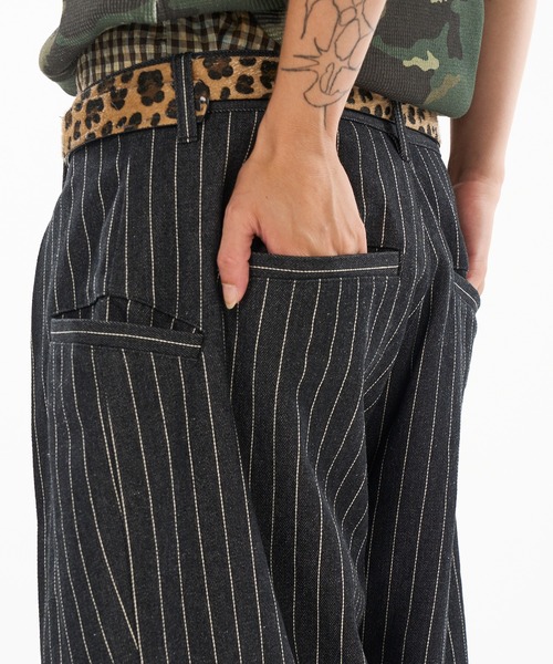 WISH FOR EVER パンツ ASSORT CROSS TUCK BAGGY SHORTS