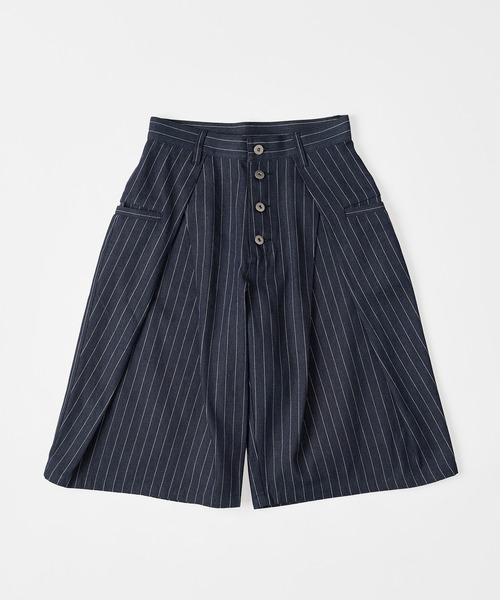 WISH FOR EVER パンツ ASSORT CROSS TUCK BAGGY SHORTS
