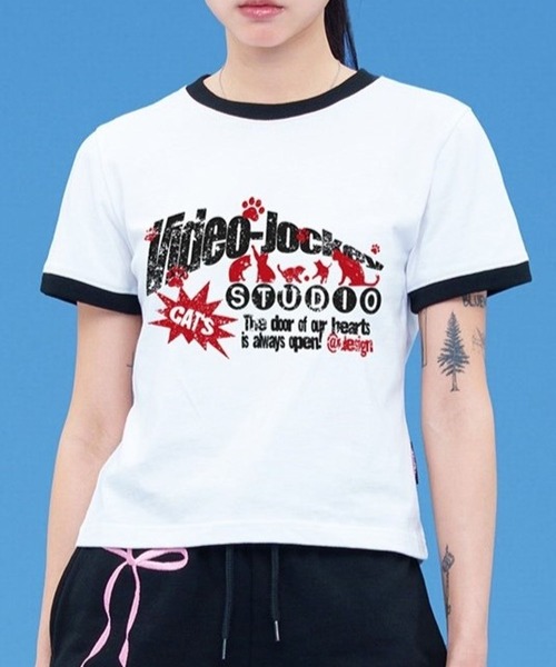 tシャツ 「UNISEX」Video Jockey／Cat ringer T レディース メンズ