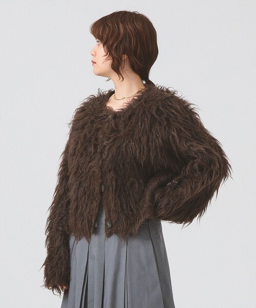 Ray BEAMS（レイ ビームス） カーディガン RBS / ミックスシャギー