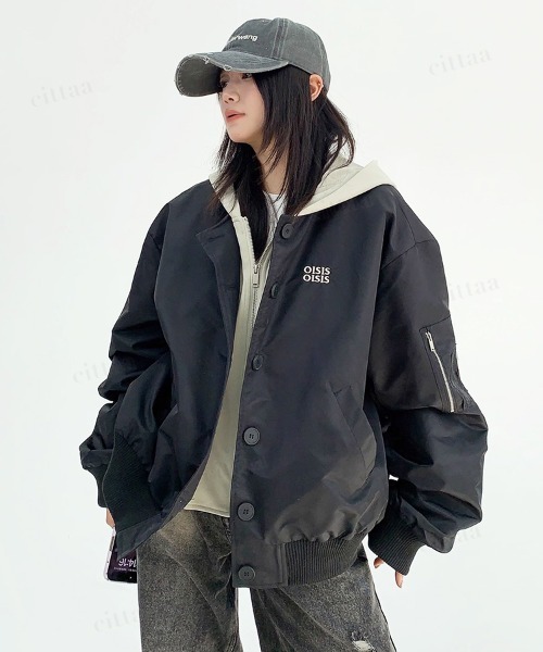 フード付きアウター ウォッシュド加工 フード付きジャケット - ブラウン | ZARA