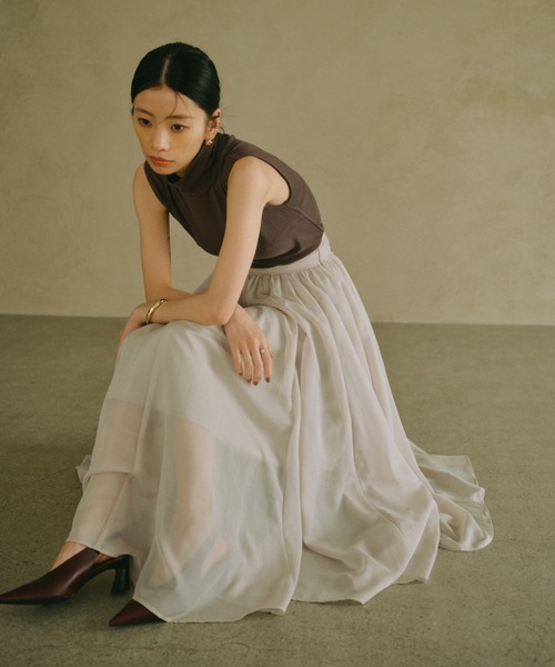 anuans（アニュアンス） スカート エアリーフレアスカート : ZOZOTOWN