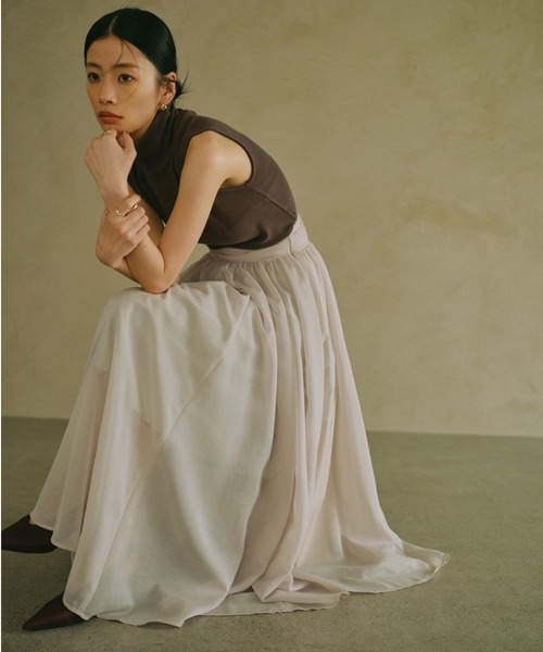 anuans（アニュアンス） スカート エアリーフレアスカート : ZOZOTOWN