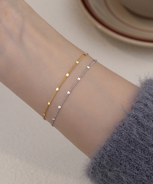 ブレスレット ドットチェーンブレスレット レディース : ZOZOTOWN