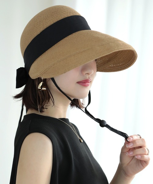 「Little＆More」 ストローハット FREE チョコ レディース_画像5