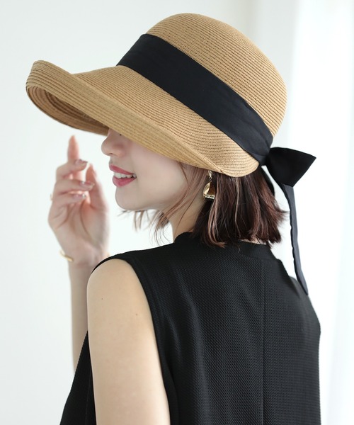 「Little＆More」 ストローハット FREE チョコ レディース_画像7