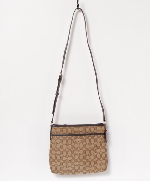 COACH ブラウンレザー ショルダーバッグ　レディース　メンズ オールドコーチ COACH ブラウン レザー ショルダーバッグ