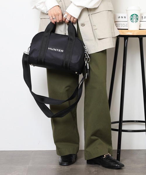 HUNTER（ハンター） ハンドバッグ HUNTER PREMIUM NYLON BARREL BAG