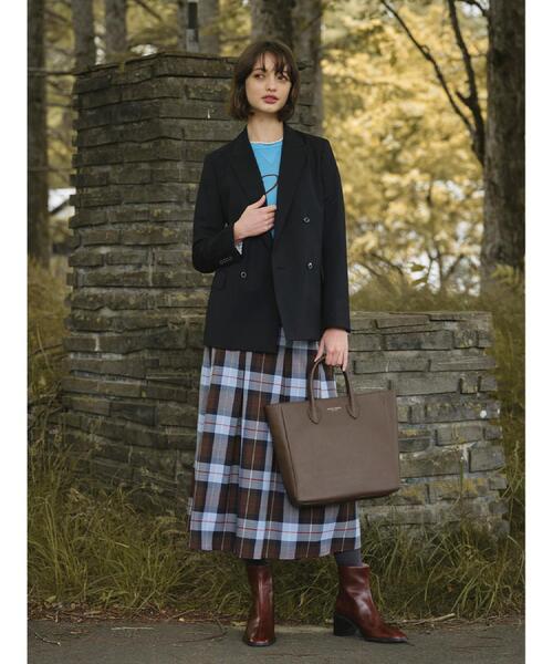 DRESSTERIOR（ドレステリア） スカート チェックタックソフトプリーツ