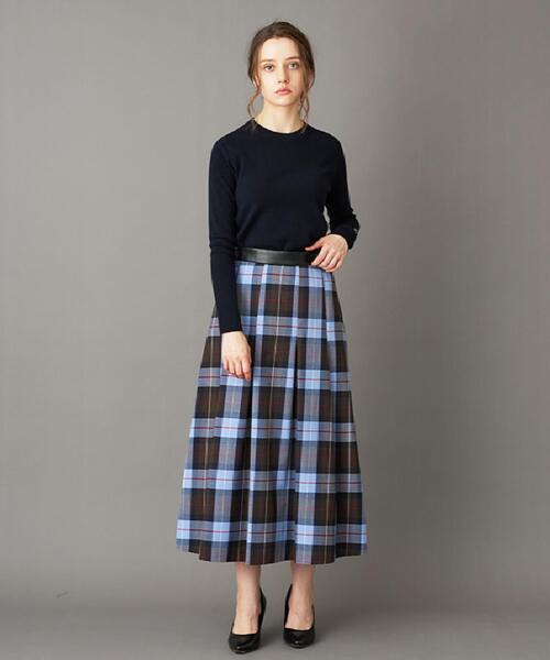 DRESSTERIOR（ドレステリア） スカート チェックタックソフトプリーツ