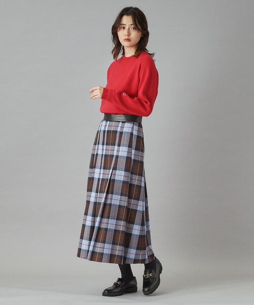 DRESSTERIOR（ドレステリア） スカート チェックタックソフトプリーツ