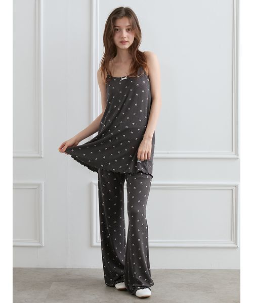 gelato pique（ジェラートピケ） パジャマ ルームウェア 針抜きリボン