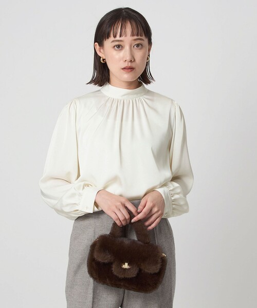 Prydeレディース 長袖タッパー1,5mm ブラック/グレー　Mサイズ green label relaxing（グリーンレーベルリラクシング） ブラウス