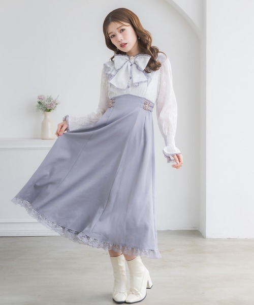 本日限りお値下げ！ロージー♡ワンピース クチュールバイロジータ ワンピース レーシードッキング長袖ワンピース