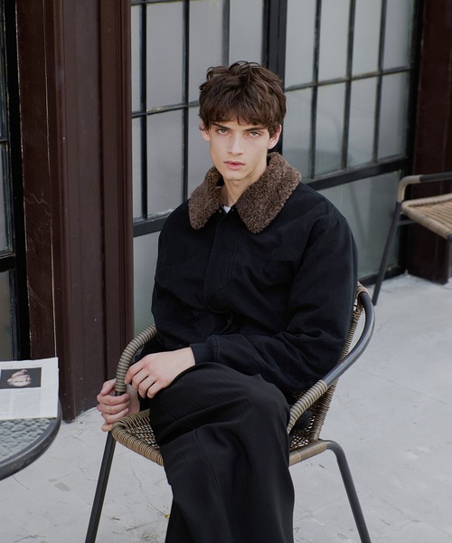 Regen Glanz ブルゾン アウター collar boa blouson/襟ボアブルゾン