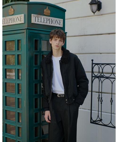 Regen Glanz ブルゾン アウター collar boa blouson/襟ボアブルゾン