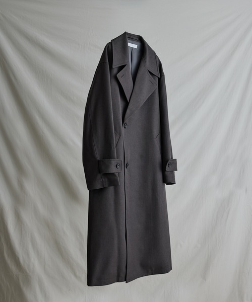 WYM LIDNM 「WYM LIDNM」 チェスターコート S チャコールグレー メンズ