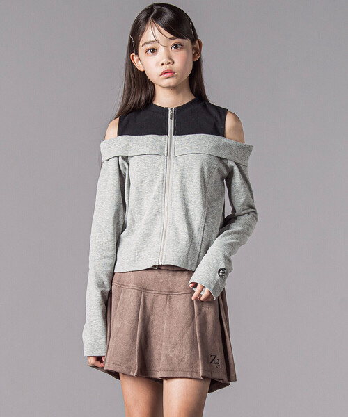 ZIDDY（ジディー） スカート スエードポンチプリーツスカパン(130