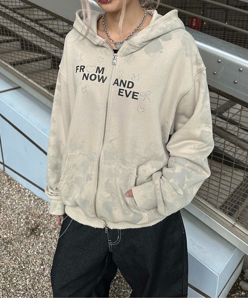 sedacle girl（セダクルガール） パーカー ダートラインストーン