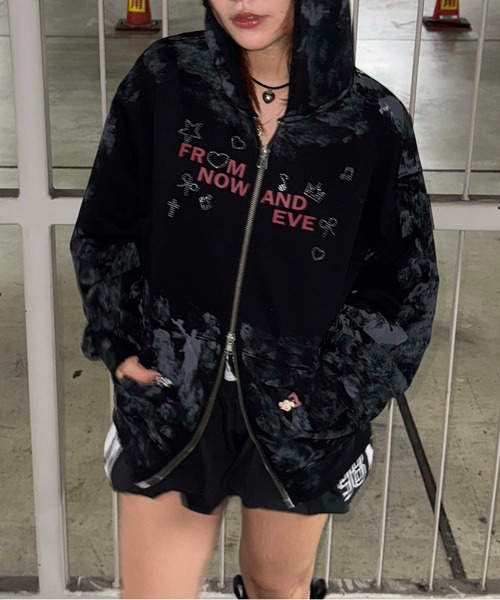 sedacle girl（セダクルガール） パーカー ダートラインストーン