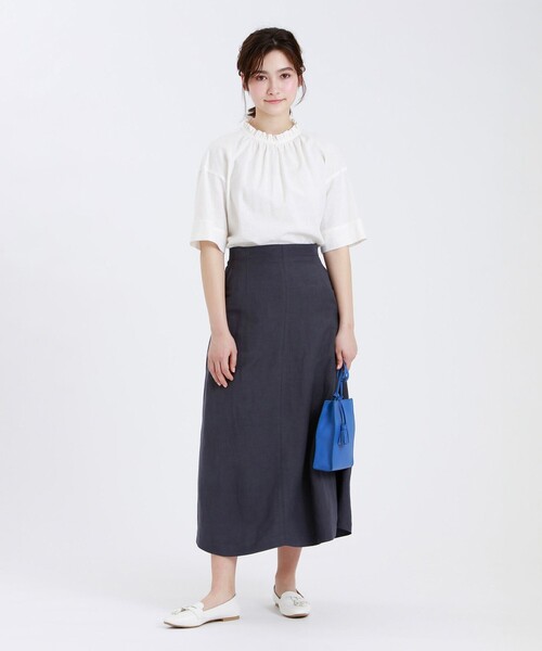 「MACKINTOSH PHILOSOPHY」 半袖ブラウス 36 ダークネイビー レディース_画像6