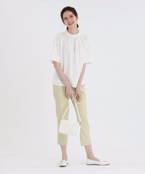 「MACKINTOSH PHILOSOPHY」 半袖ブラウス 36 ダークネイビー レディース_画像9