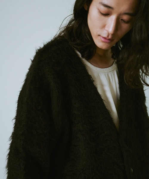 モヘアタッチスーパーシャギーカーディガン MOHAIR TOUCH SUPER SHAGGY CARDIGAN – CAMPHOR WOOD - OFFICIAL