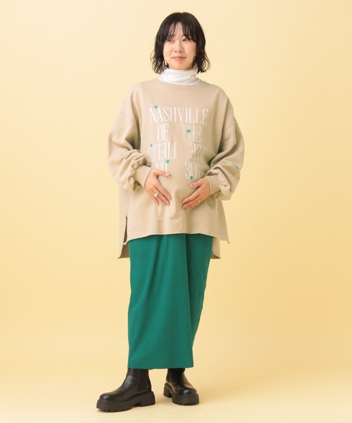 LEPSIM（レプシィム） マタニティ 「産前・産後対応」マタニティ／裏毛