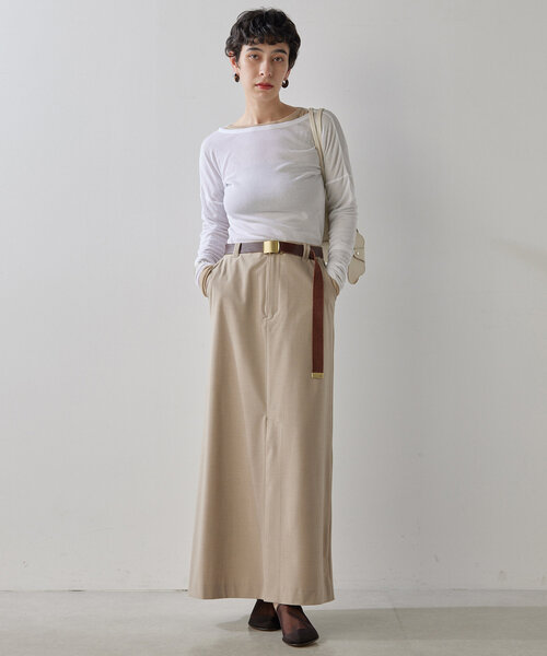 「THE PAUSE」 長袖カットソー FREE ホワイト レディース_画像8