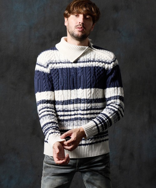 HIDEAWAYS NICOLE（ハイダウェイ ニコル） セーター ニット ケーブル