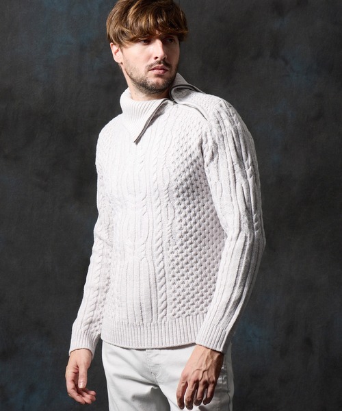 HIDEAWAYS NICOLE（ハイダウェイ ニコル） セーター ニット ケーブル