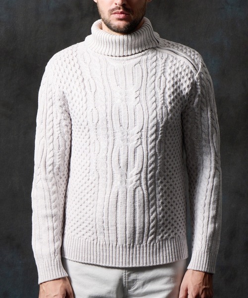 HIDEAWAYS NICOLE（ハイダウェイ ニコル） セーター ニット ケーブル