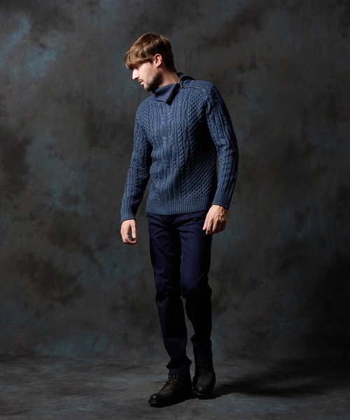 HIDEAWAYS NICOLE（ハイダウェイ ニコル） セーター ニット ケーブル