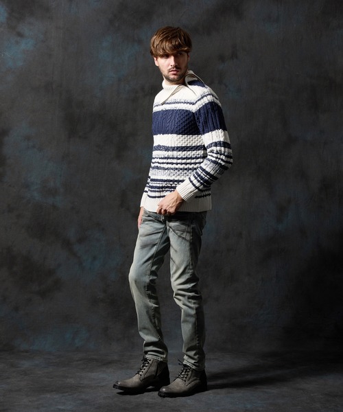 HIDEAWAYS NICOLE（ハイダウェイ ニコル） セーター ニット ケーブル