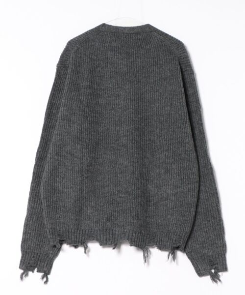 00's vintage ダメージ ニットカーディガン 襤褸 ボロボロ グランジ