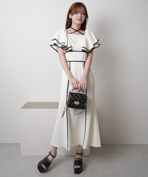 「LIPSERVICE」 ノースリーブワンピース M ラベンダー レディース_画像9