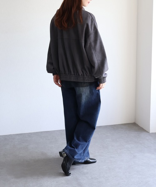 sin.ca ブルゾン アウター スウェードポンチフライトジャケット