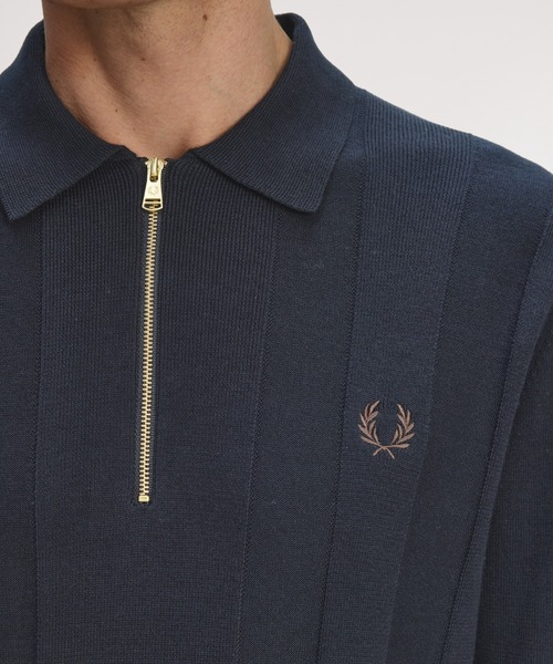 FRED PERRY（フレッドペリー） ポロシャツ Tonal Stripe Knitted Polo