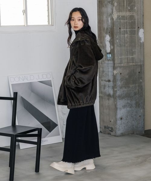 JEANASIS（ジーナシス） ブルゾン FREE ブラウン レディース