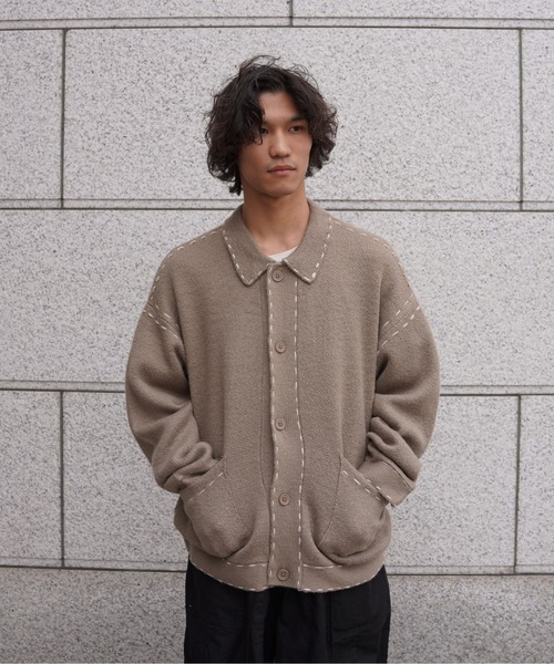 BEAVER（ビーバー） カーディガン B omnivore/ビーオムニボー 起毛KNIT