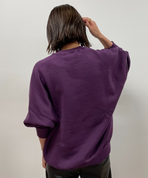 「MICA&DEAL」 スウェットカットソー フリー オフホワイト レディース_画像7