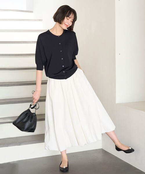 「UNFILO」 半袖ニット X-LARGE ブラック レディース_画像3