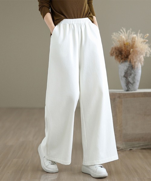パンツ 裏起毛ワイドパンツ レディース : ZOZOTOWN Yahoo!店 - 通販