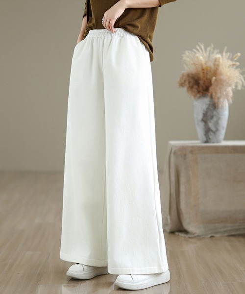 パンツ 裏起毛ワイドパンツ レディース : ZOZOTOWN Yahoo!店 - 通販