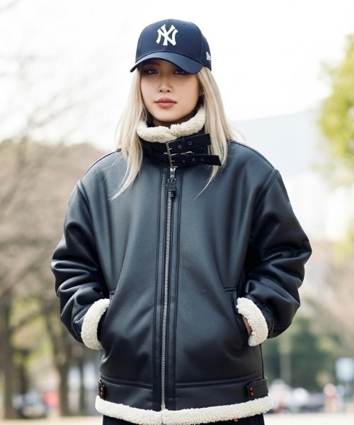 【ヴァージル期/ムートン】 LOUIS VUITTON ボアジャケット コート VALLEY APPAREL（バレイアパレル） ムートンコート ボアコート Valley