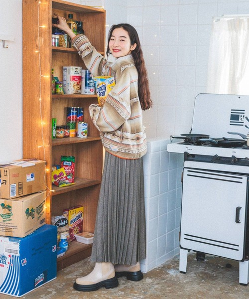 「niko and...」 長袖カットソー MEDIUM ベージュ レディース_画像7